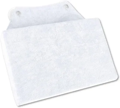 Productafbeelding van Badkussen met zuignappen voor nek en hoofd, 16x25 cm, Ø11x25 cm, 16 x 25 cm, wit-parelwit