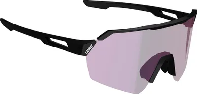 Zdjęcie produktu dla Okulary przeciwsłoneczne LEATT RideViz Lite Iriz Cryztal, czarne, małe, fioletowe soczewki 30%