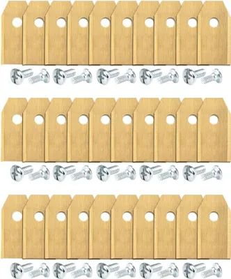 Produktbild von 30 Stück Ersatzklinge 35 x 18 x 0,75 mm Edelstahlklingen R40Li / R70Li Titan-Trimmerklinge für Automower