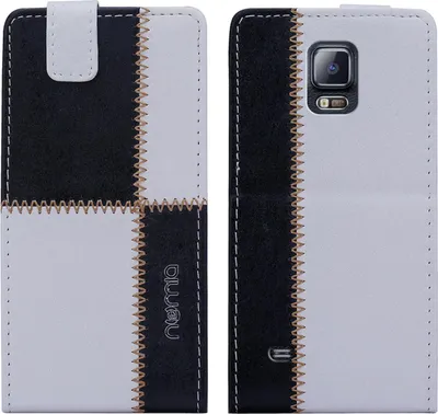Produktbild von Samsung Galaxy Note 4 SM-N910F Numia Flipstyle Weiss-Schwarz