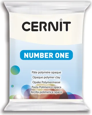 Produktbild von Cernit 6x Number One 56g, Deckweiß - Weiß CE0900056027C
