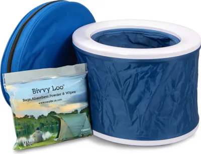 Obrázek produktu pro Bivvy Loo Blue - přenosná, přenosná venkovní a kempingová toaleta Nosnost nad 150 kg modrá