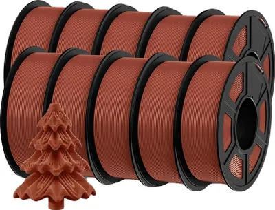 Image de filament pour imprimante 3D, résistance améliorée, impression rapide, PLA P 2.0 chocolat
