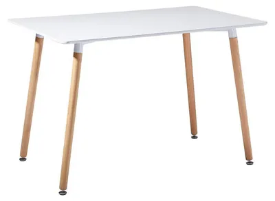 Productafbeelding van Eettafel, rechthoekig, wit, 110 x 70 x 73 cm, MDF, geschikt voor 4-6 stoelen