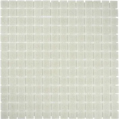 Produktbild von Glasmosaik GMA26 uni hellgrau 30,5x30,5 cm
