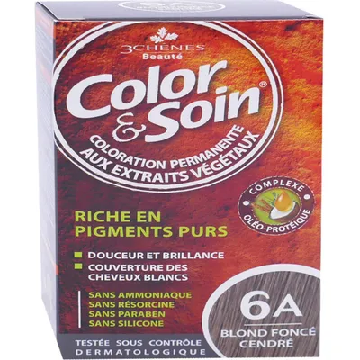 Produktbild von 3 Chênes Color & Soin Dauerhafte Haarfarbe 6A Dunkles Aschblond