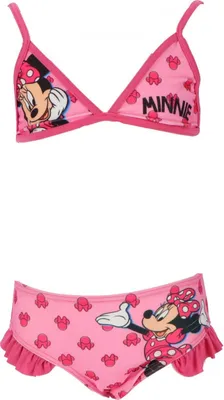 Produktbild von Minnie Mouse Bikini Badeanzug für Mädchen Farbenfroher Schwimmkleidung 7/8 Jahre