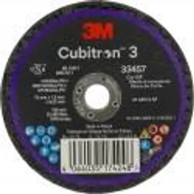 Immagine prodotto di 3M Cubitron 3 33457 - Disco abrasivo da taglio, 75 mm x 1,6 mm x 9,53 mm (3" x 0,08" x 3/8"), prestazioni di lunga durata. 3M