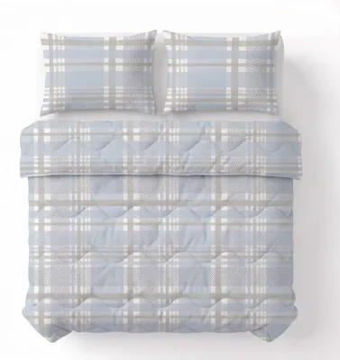 Imagen del producto de Sábanas edredón Sleeptime Lilou, color azul, 200 x 220 cm