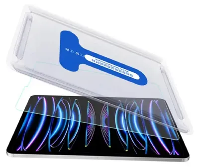 Produktbild von 6x 9H Panzerhartglas für  iPad Pro 12.9 (2018-2019-2020-2021-2022) 3D KLAR Displayglas Schutzglas Displayschutz ECHTES Tempered Panzerglas Montagehilfe #1