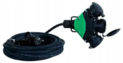 Obrázok produktu pre Predlžovací kábel F-Elektro, 10 metrov, 3x1,5mm², s rozdeľovačom