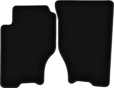 Produktbild von Wielganizator Velours-Autoteppiche vorne – passend für Kia Sorento I (SUV, Bj. 2003-2009) – schwarz, passgenau, mit Befestigungen set 2 Stk.