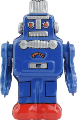 Produktbild von Roboter kleiner Roboter blau Blechroboter