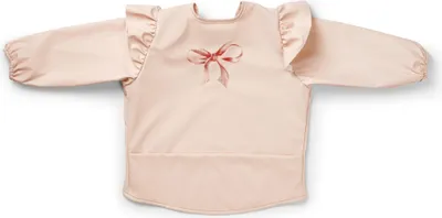 Produktbild von Elodie Langärmeliges Lätzchen - Rosy Bow 35x35 cm - 100% Polyester