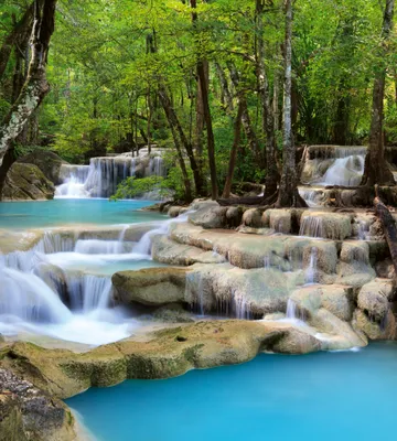 Produktbild von Fototapete - Waterfall 225x250cm - Vliestapete