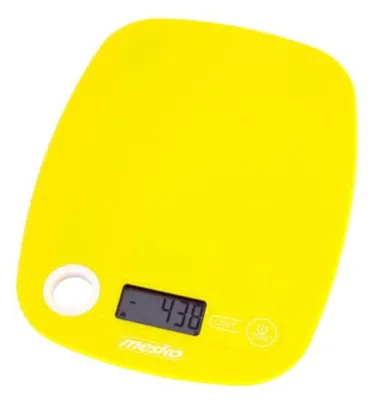 Produktbild von Mesko Home MS 3159y, Elektronische Küchenwaage, 5 kg, 1 g, Gelb, Arbeitsplatte, Rechteck