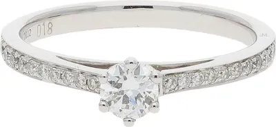 Produktbild von JuwelmaLux Verlobungsring 585 Weißgold mit Diamanten JL27-07-0018 Größe 48