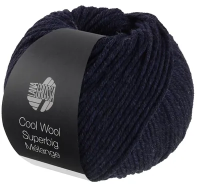 Produktbild von Lana Grossa - Cool Wool Superbig Melange 0209 nachtblau meliert
