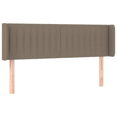 Produktbild von vidaXL Kopfteil mit Ohren Taupe 147x16x78/88 cm Stoff