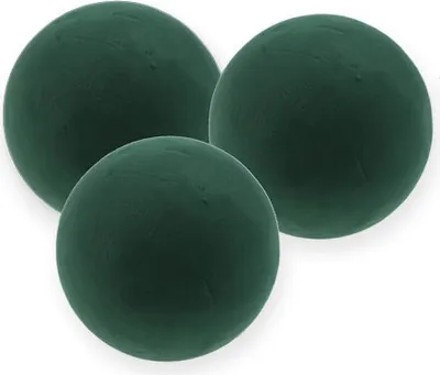 Produktbild von Steckschaum Kugel klein Ø12cm in Grün für Tischdeko und Kreativgestaltung, 5er Set, 5 Stück