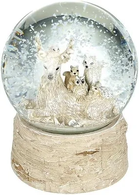 Produktbild von Schneekugel mit Waldfreunden zur Weihnachtszeit
