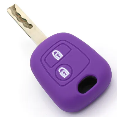 Silikon-Schlüsselhülle PEC für 2 Tasten, lila