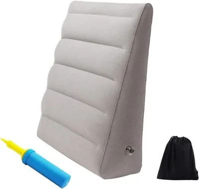 Imagen del producto de Almohadilla inflable para el cuello – Cojín lumbar portátil – Soporte ajustable – Antideslizante – Ligero – 60 x 55 x 18 cm