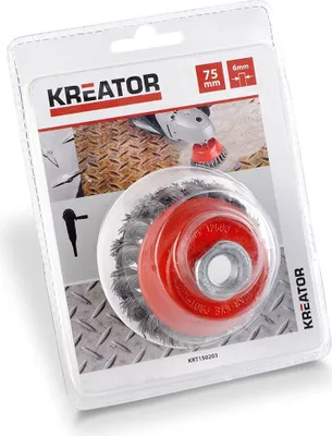Image de Brosse métallique rotative soucoupe Ø 75 mm fils torsadés en acier pour meuleuse