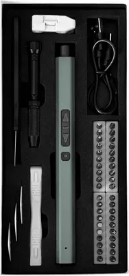 Produktbild von Avizar, Elektrischer Schraubendreher für Smartphone und Tablet 49 Bits, Grün
