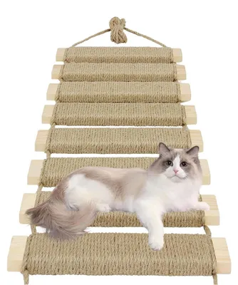 Image de Escalier multifonctionnel pour chat de 150 cm avec sisal