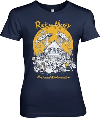 Produktbild von Rest And Ricklaxation Girly Tee - Small - Navy