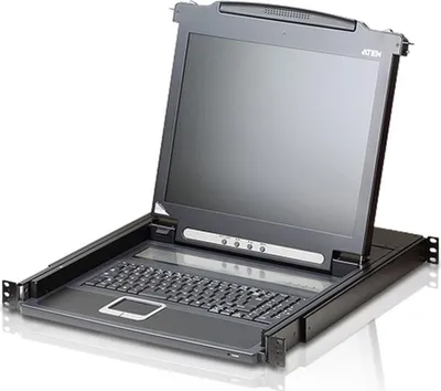 Image de Console KVM 19" ATEN avec écran LCD 48,26 cm (19"), noir