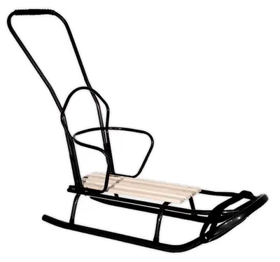 Produktbild von Metallischer Sitzwagen – Mit Rückenlehne und Schiebegriff – Belastbarkeit bis 120 kg – Sitzfläche: 60 x 30 cm