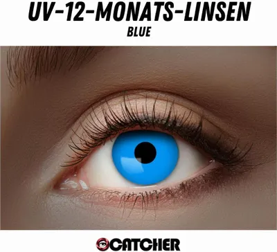 Obrázek produktu pro Svítící UV kontaktní čočky různé barvy fluorescenční modrá
