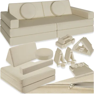 Produktbild von tectake® Spielsofa Lilly 8-teilig, flexible Anordnung stapelbar