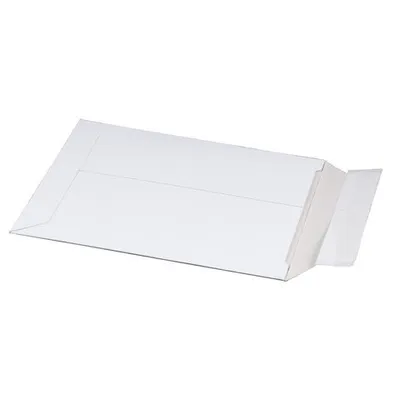 Produktbild von 100x Vollpappe-Versandtasche 167x240mm stabile Vollpappe Selbstklebeverschluss A5 weiß