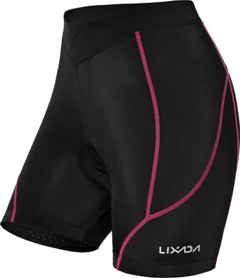 Produktbild von Lixada Frauen Fahrrad Gepolsterte Shorts Radfahren 3D Gepolsterte Unterwaesche Fahrrad Polsterung Reitshorts Radfahren Unterwaesche Shorts (L)