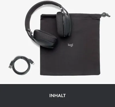 Produktbild von Logitech Zone Vibe 100, Kabellos, Anrufe/Musik, 185 g, Kopfhörer, Graphit
