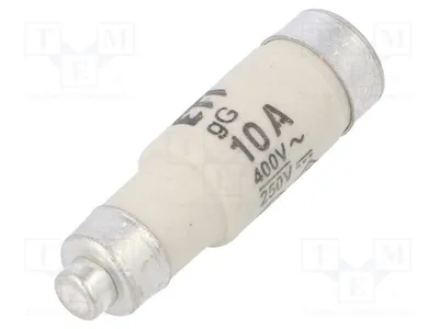 Zdjęcie produktu dla 1 x Bezpiecznik: ceramiczny, seria D0, numer katalogowy 002211004, bezpieczniki typu D, gG, 250 VDC, 400 VAC, 10A