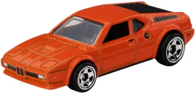 Immagine prodotto di Hot Wheels BMW M1 argento, auto da collezione arancione