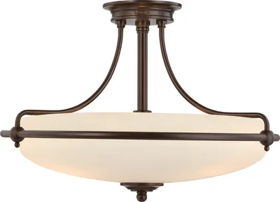 Zdjęcie produktu dla Lampa sufitowa Griffin brąz palladiański 4xE27x60W metal wym:35x53x53cm IP20 Quoizel