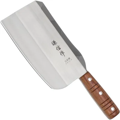 Produktbild von Chinesisches Hackmesser, rostfrei, Holzgriff, 18 cm Nr. 40461