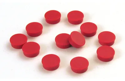 Produktbild von Magnete rund 30mm VE=10 Stück rot