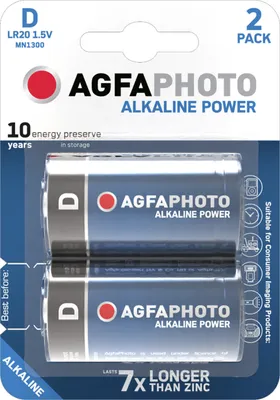 Immagine prodotto di AgfaPhoto Batterie alcaline di potenza -D LR20 Mono 2St.