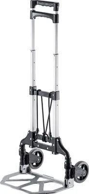 Immagine prodotto di Carrello da trasporto, materiale alluminio, portata 70 kg, struttura pieghevole, manico telescopico, ruote ergonomiche