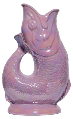 Produktbild von Gluckigluck Wasserkaraffe mit Gluckergeräusch, handgefertigt, ikonisches Design, Farbe:Flieder schimmernd, Fassungsvermögen:1,2 L