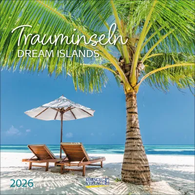Produktbild von Korsch Kalender 2026 Trauminseln: Fotoreise zu Inselparadiesen, viel Platz für Notizen