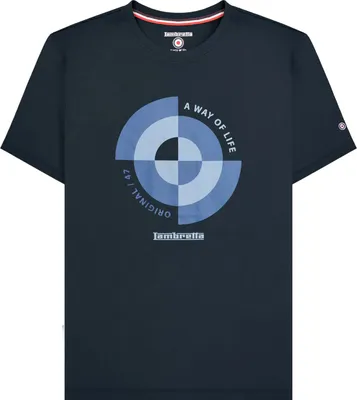 Produktbild von Lambretta - T-Shirt für Herren LB258 (4XL) (Marineblau)