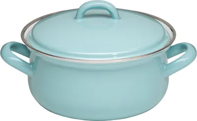 Produktbild von Riess Kasserolle mit Deckel Ø16cm 1,2L Nature Green Light Emaille