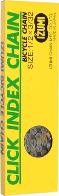 Produktbild von Izumi Kette Click Index Chain 6 7 fach Single CIC-800N 1/2 x 3/32 silber-schwarz